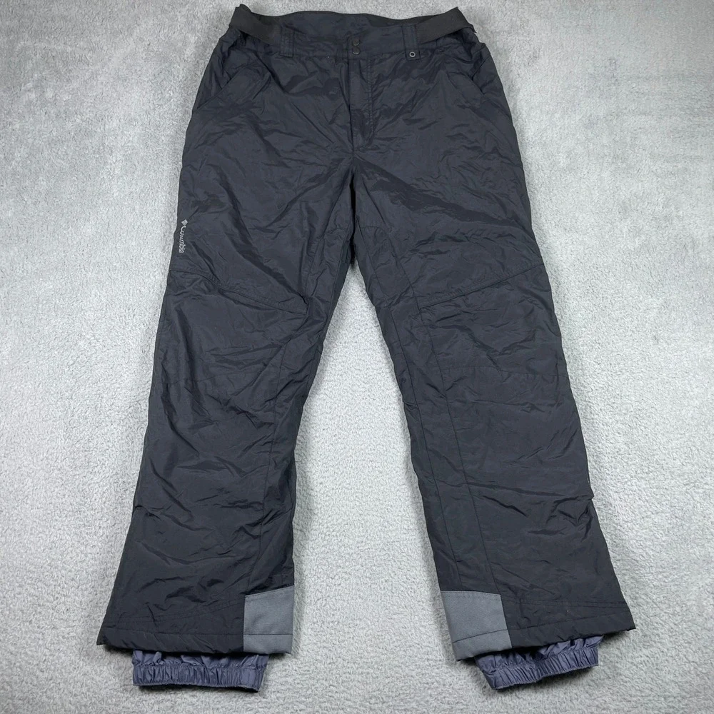 Columbia Snow Pants Mens XL Black Insulated Waterproof Ski Winter Sport SM8239